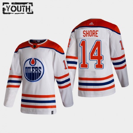 Camisola Edmonton Oilers Devin Shore 14 2020-21 Reverse Retro Authentic - Criança